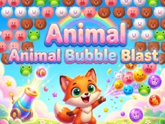 Cluiche Animal Bubble Blast ar líne