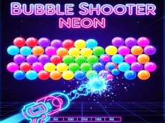 Cluiche Bubble Shooter Neon ar líne