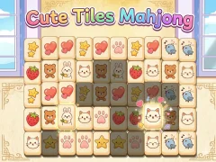 Cluiche Cute Tiles Mahjong ar líne