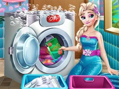 Cluiche Ice Queen Laundry Day ar líne
