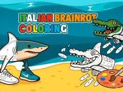 Cluiche Italian Brainrot Coloring ar líne