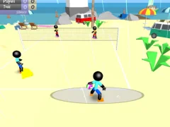 Cluiche Stickman Beach Volleyball ar líne