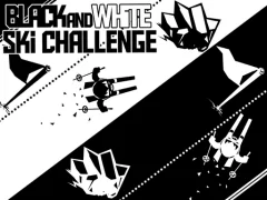 Cluiche Black and White Ski Challenge ar líne