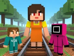 Cluiche Squid Game Craft Runner ar líne