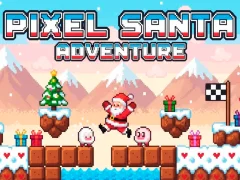 Cluiche Pixel Santa Adventure ar líne