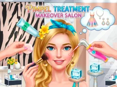 Cluiche Pimple Treatment Makeover Salon ar líne