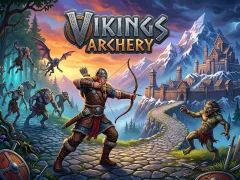Cluiche Vikings archery ar líne