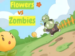 Cluiche Flowers vs Zombies ar líne