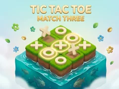 Cluiche Tic Tac Toe: Match Three ar líne