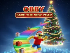 Cluiche Obby Save the New Year ar líne