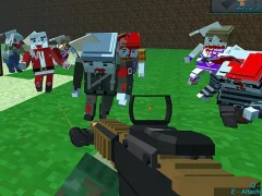 Cluiche Blocky Combat SWAT Survival 10 ar líne