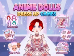 Cluiche Anime Dolls Dress Up Games ar líne