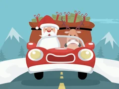 Cluiche Santa Giving Presents Jigsaw ar líne