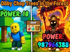 Cluiche Obby Chop Trees in the Forest ar líne