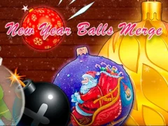 Cluiche New Year Balls Merge ar líne
