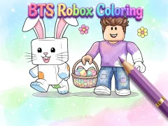 Cluiche BTS Roblox Coloring ar líne