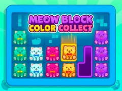Cluiche Meow Block: Color Collect ar líne