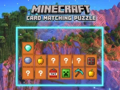 Cluiche Minecraft Card Matching Puzzle ar líne