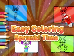 Cluiche Easy Coloring Sprunki Time ar líne