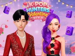 Cluiche K-Pop Hunters Valentine Style ar líne