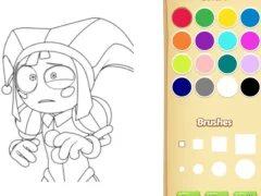 Cluiche Pomni Coloring Book For Kids ar líne