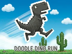 Cluiche Doodle Dino Run ar líne