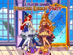 Cluiche 2 Player Games Princess Design Party ar líne