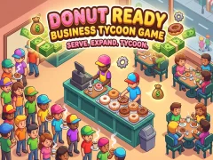 Cluiche Donut Ready Business Tycoon Game ar líne