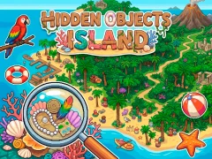 Cluiche Hidden Objects Island ar líne