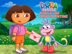 Cluiche Dora The explorer Dora & The Lost Valentine ar líne