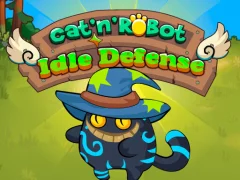 Cluiche Cat'n' Robot Idle Defense ar líne