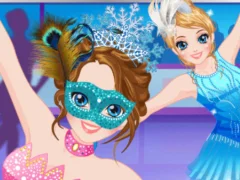 Cluiche Ice Skater Princess Dressup ar líne