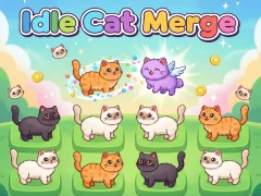 Cluiche Idlle Cat Merge ar líne