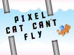 Cluiche Pixel cat can't fly ar líne