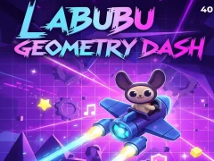 Cluiche Labubu Geometry Dash ar líne