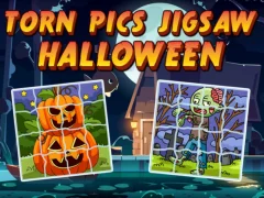 Cluiche Torn Pics Jigsaw Halloween ar líne
