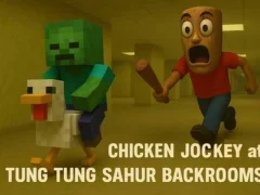 Cluiche Chicken Jockey at Tung Tung Sahur Backrooms ar líne