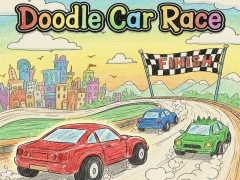 Cluiche Doodle Car Race ar líne