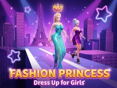 Cluiche Fashion Princess Dress Up for Girls ar líne
