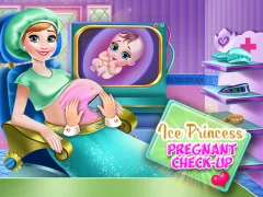 Cluiche Ice Princess Pregnant Check Up ar líne