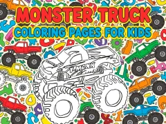 Cluiche Monster Truck Coloring Pages For Kids ar líne