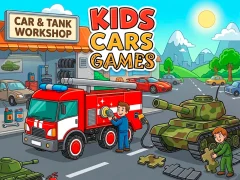 Cluiche Kids Cars Games ar líne