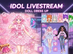 Cluiche Idol Livestream: Doll Dress Up ar líne