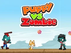 Cluiche Puppy vs Zombie ar líne