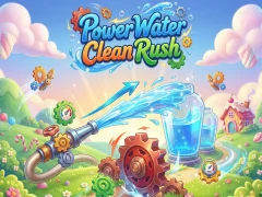 Cluiche Power Water Clean Rush ar líne
