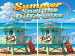Cluiche Summer Spot the Differense ar líne