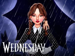 Cluiche Celebrity Wednesday Addams Style ar líne