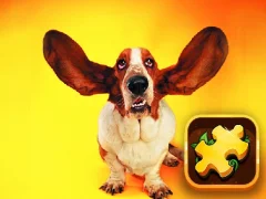 Cluiche Funny Dogs Puzzle ar líne