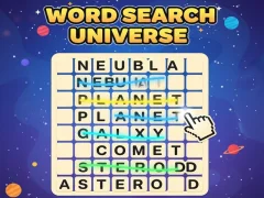 Cluiche Word Search: Universe ar líne