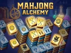 Cluiche Mahjong Alchemy ar líne